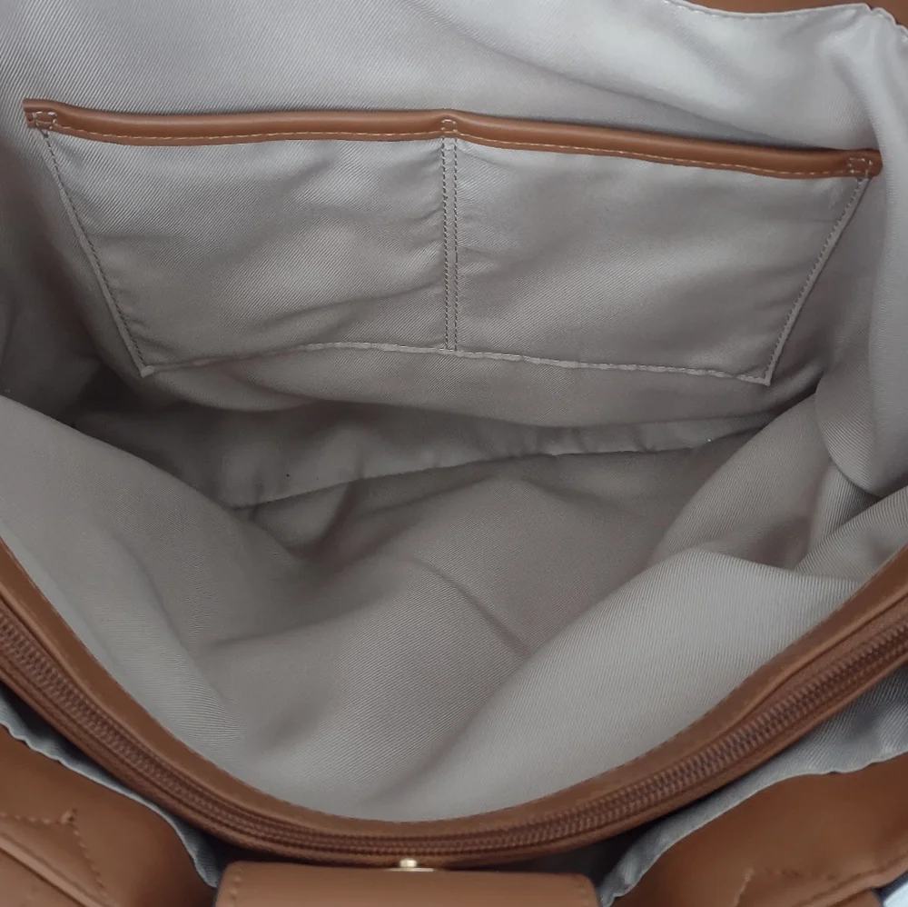 Nine West Tote Bag Vegan Sutton Place Caged